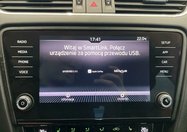Skoda Octavia cena 64900 przebieg: 101971, rok produkcji 2019 z Bisztynek małe 277